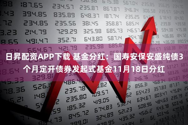 日昇配资APP下载 基金分红：国寿安保安盛纯债3个月定开债券发起式基金11月18日分红